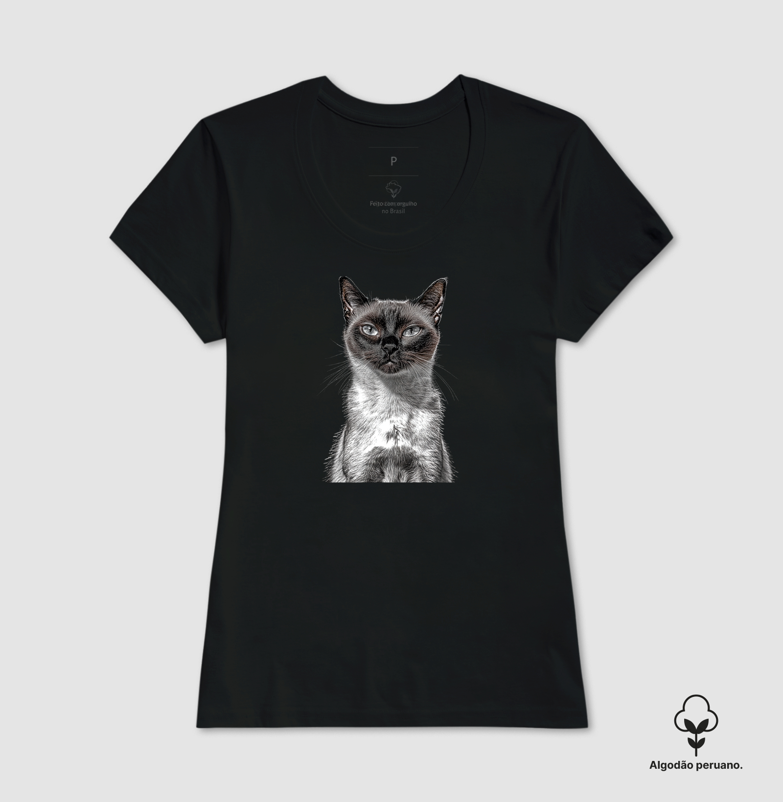Camiseta Algodão Peruano Julgo em silêncio - Imagem 6