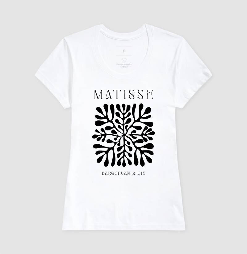 Camiseta Matisse – Recortes e Formas Orgânicas | Arte Moderna - Imagem 3