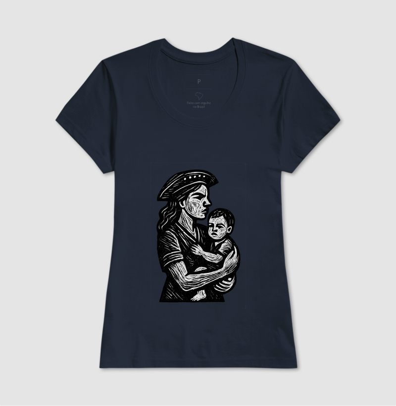 Mulher e Crianca - Xilogravura - Imagem 7