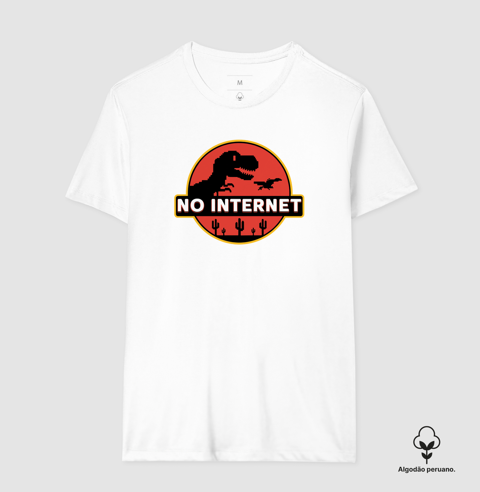 Camiseta Algodão Peruano Sem Internet - Imagem 2