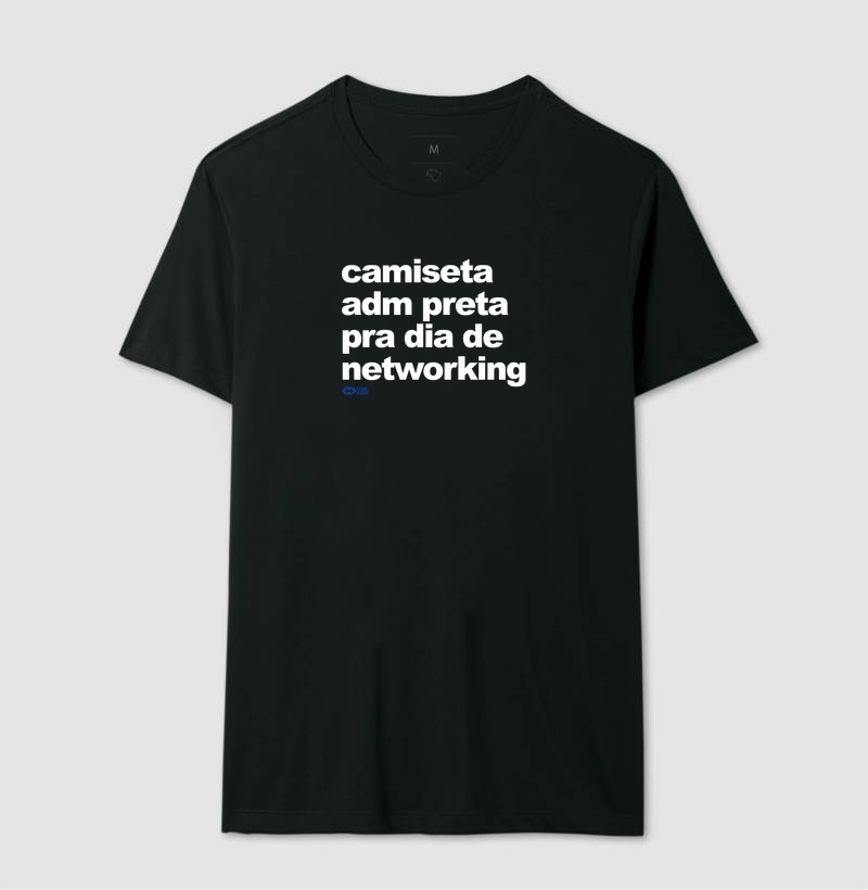 Camiseta preta para dia de networking - Imagem 2