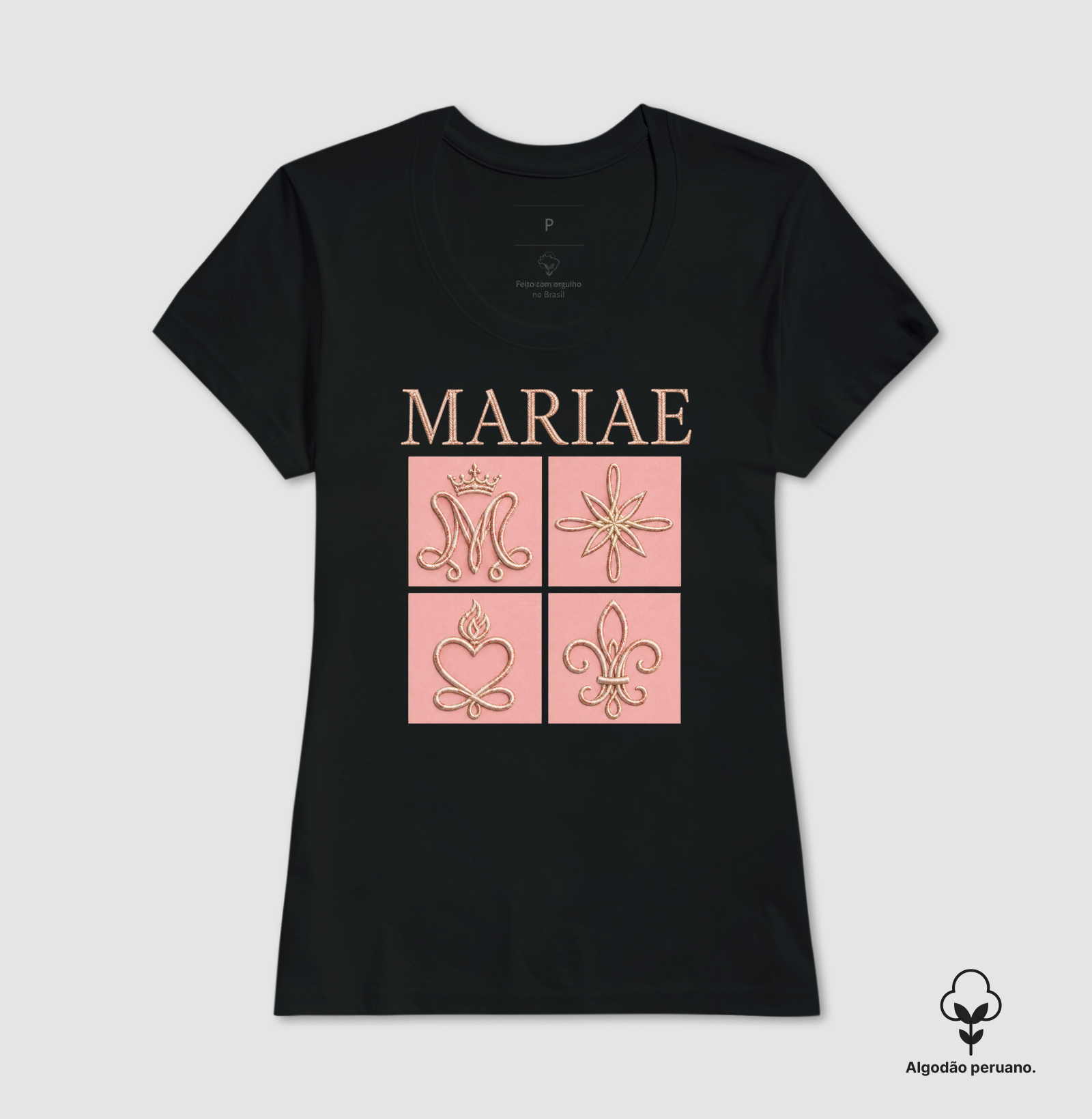 Mariae simbols - algodão peruano - Imagem 4