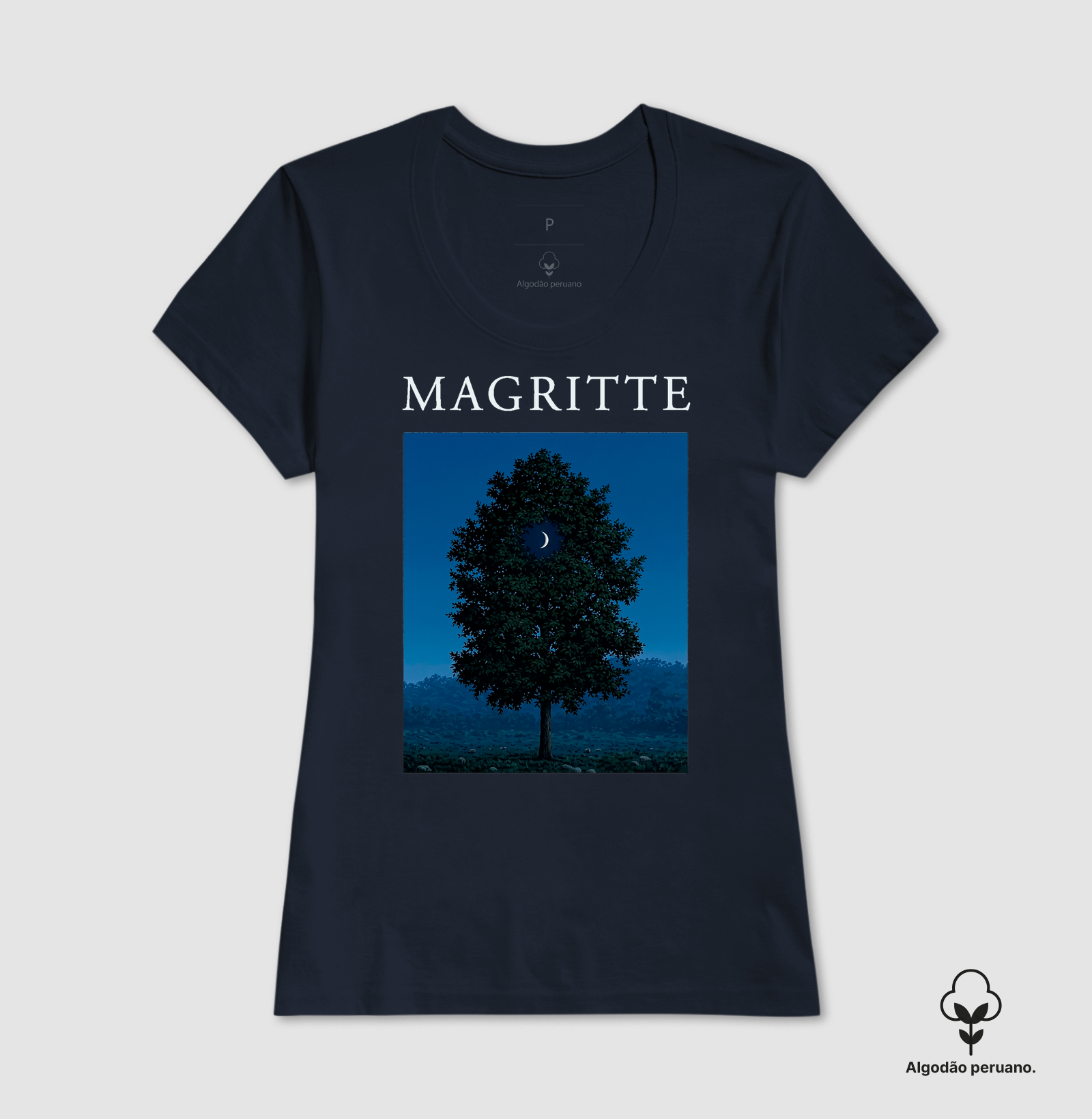 Camiseta Surrealismo René Magritte Algodão Tanguis Premium - Imagem 5