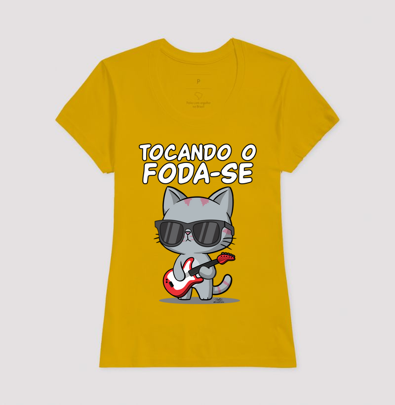 Camiseta Gato Sincero Tocando - Imagem 15