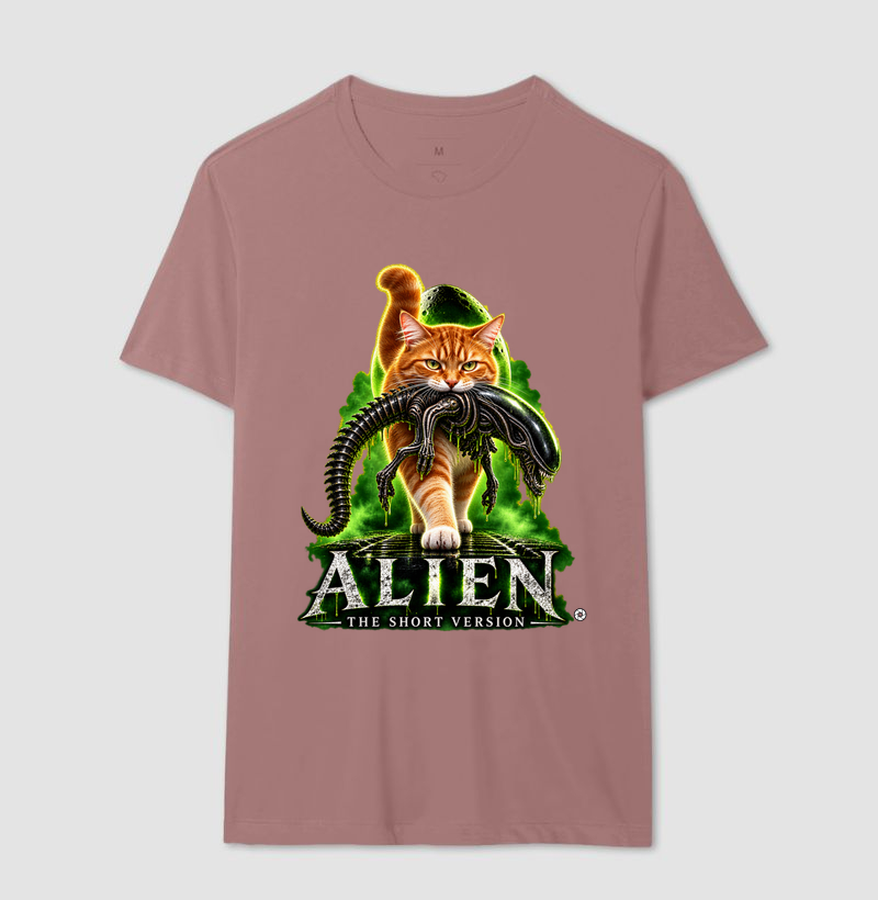 Camiseta Alien – The Short Version Gatos (laranjinha) - Imagem 16