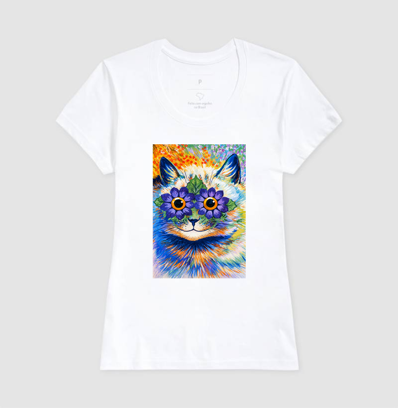Psychedelic Flower Cat -  Louis Wain - Imagem 5