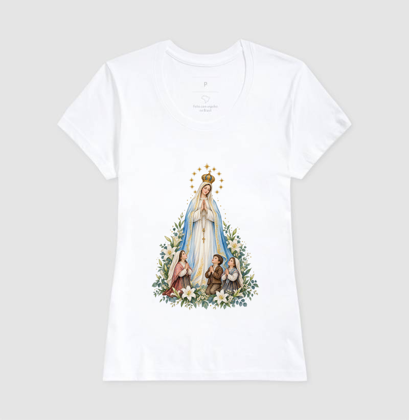 Nossa Senhora de Fátima e os Pastorinhos — Aquarela Botânica Régia - Imagem 3