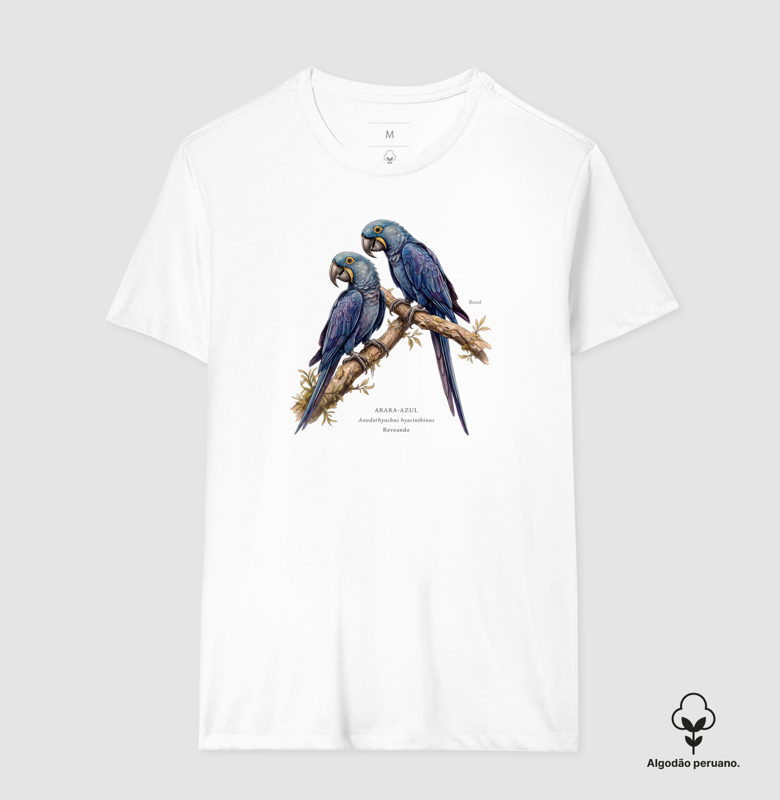 Naturalistas - Arara-azul - Algodão Peruano - Imagem 6