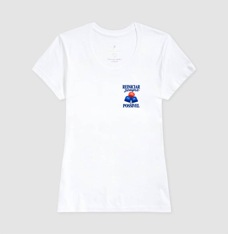 Camiseta Reiniciar Sempre é Possível - Imagem 3