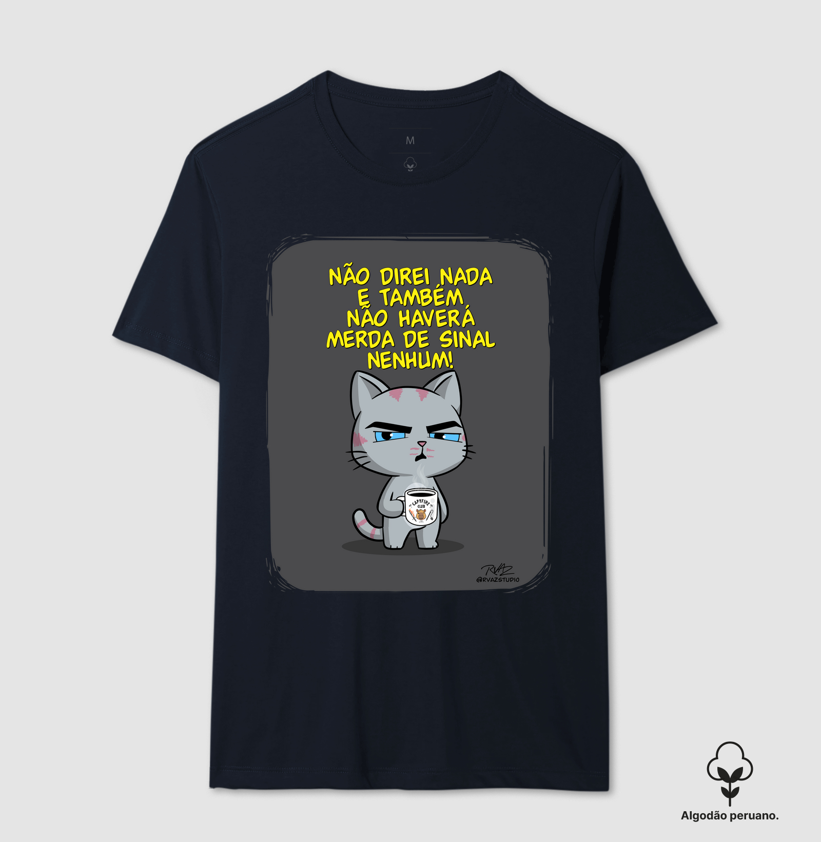 Camiseta Gato Sincero Sinal Nenhum - Imagem 6