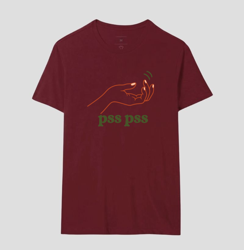 Camiseta Gato Engraçada "pss pss" | Cat Lover | Pelo & Pano - Imagem 18