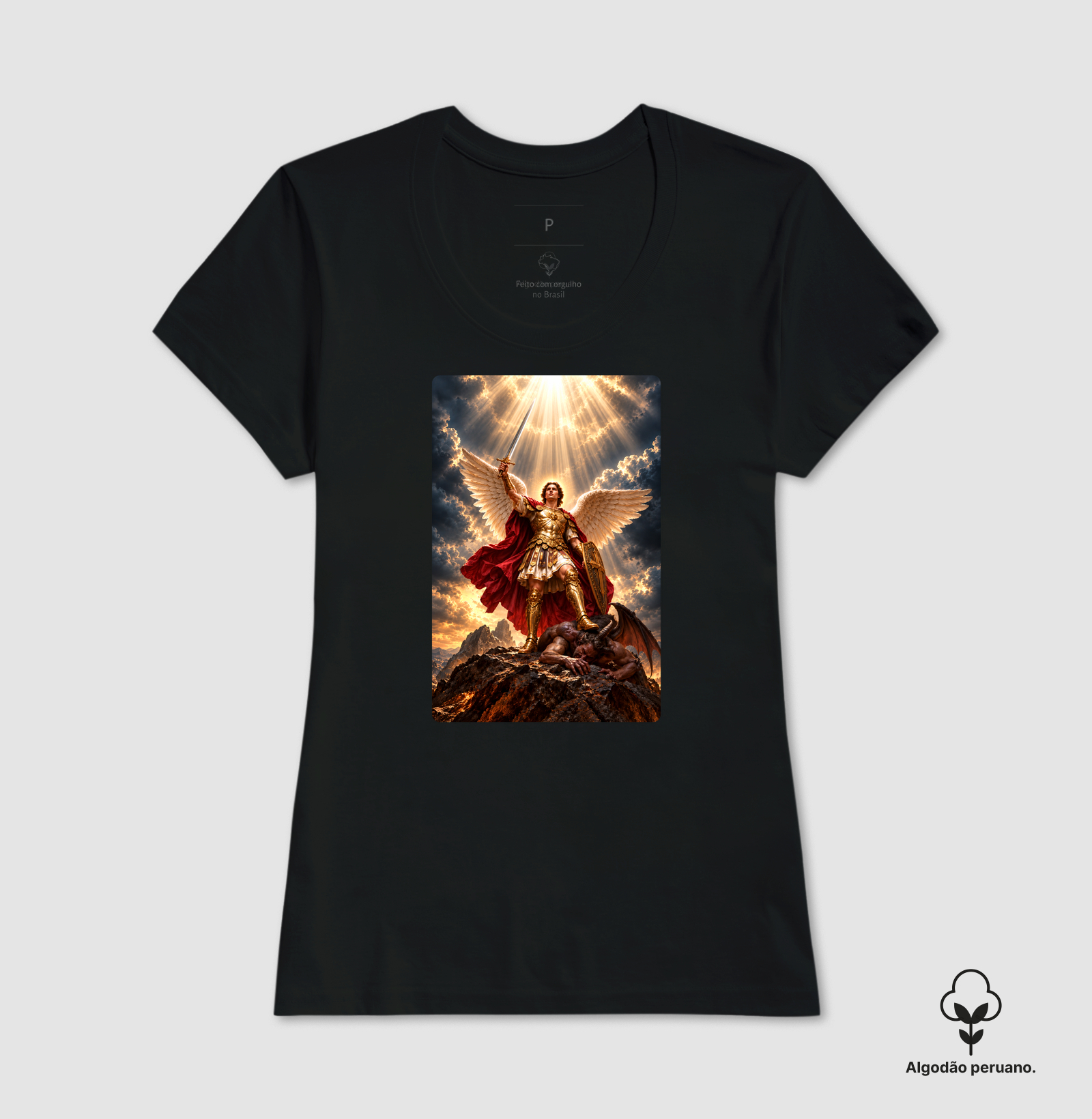 Camisa Católica São Miguel Arcanjo Vitorioso - Imagem 6