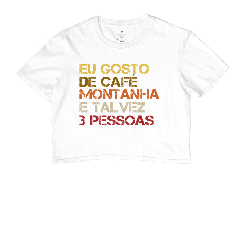 Camiseta Cropped Alma Outdoor | Café, Montanha & Pouca Gente - Imagem 4