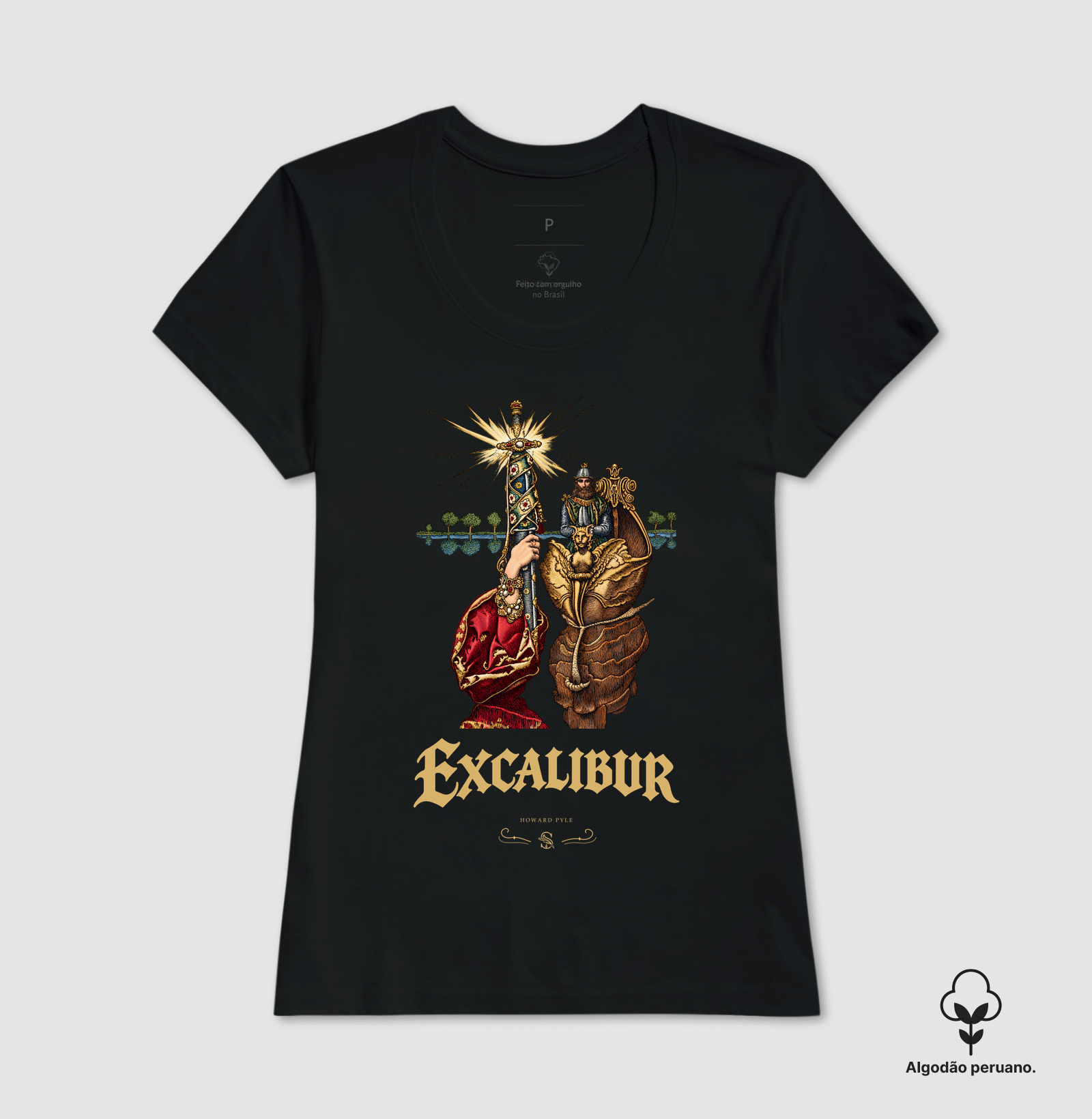 Excalibur — Howard Pyle (Algodão peruano) - Imagem 4
