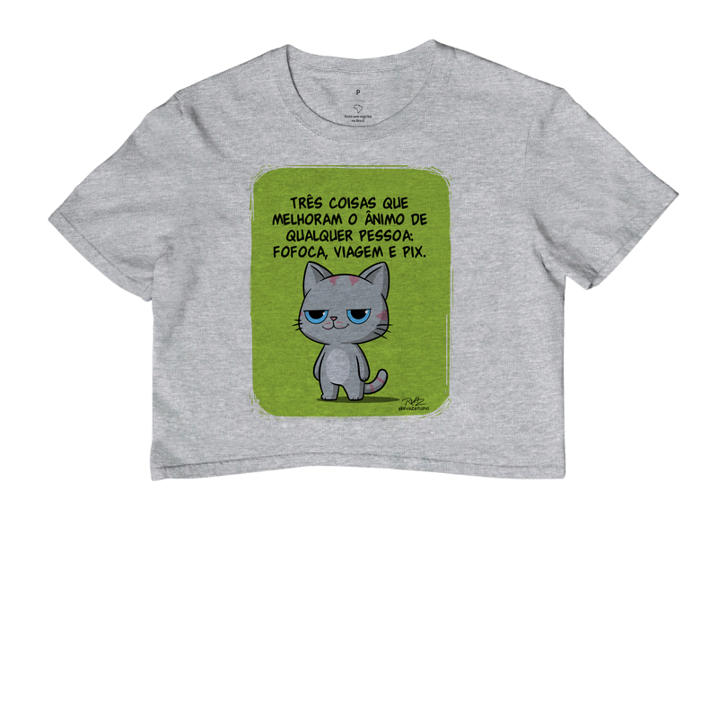 Camiseta Gato Sincero Fofoca Viagem e Pix - Imagem 6