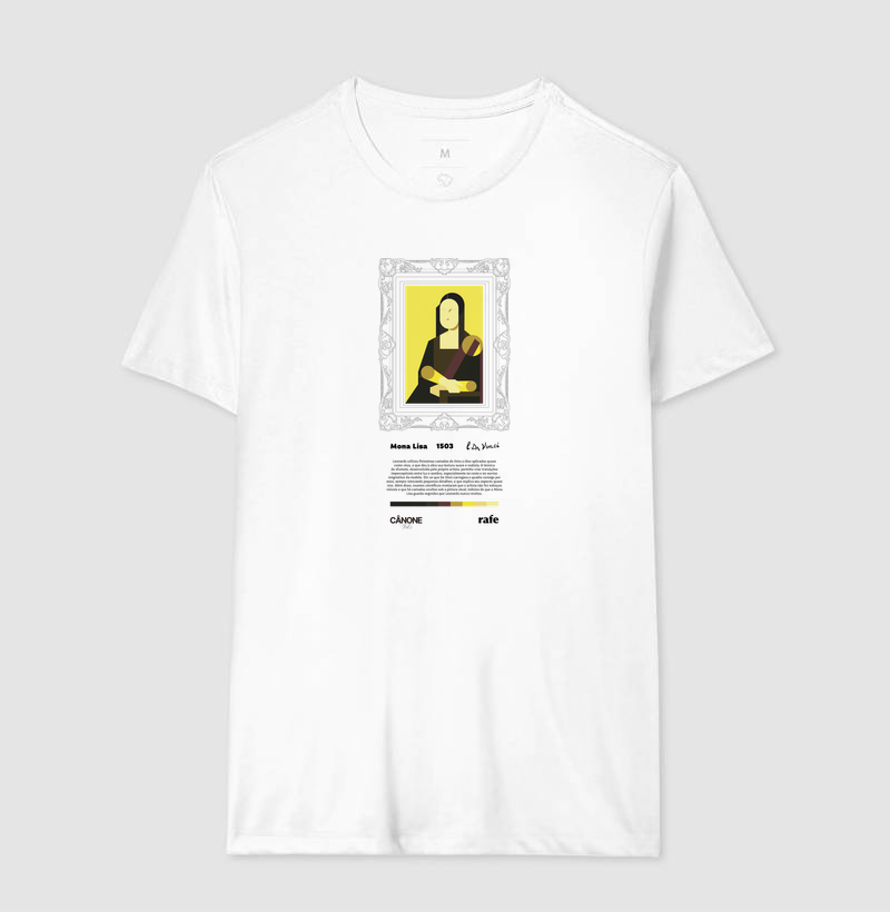 Camiseta Mona Lisa - Leonardo da Vinci - Edição Museu - Imagem 5