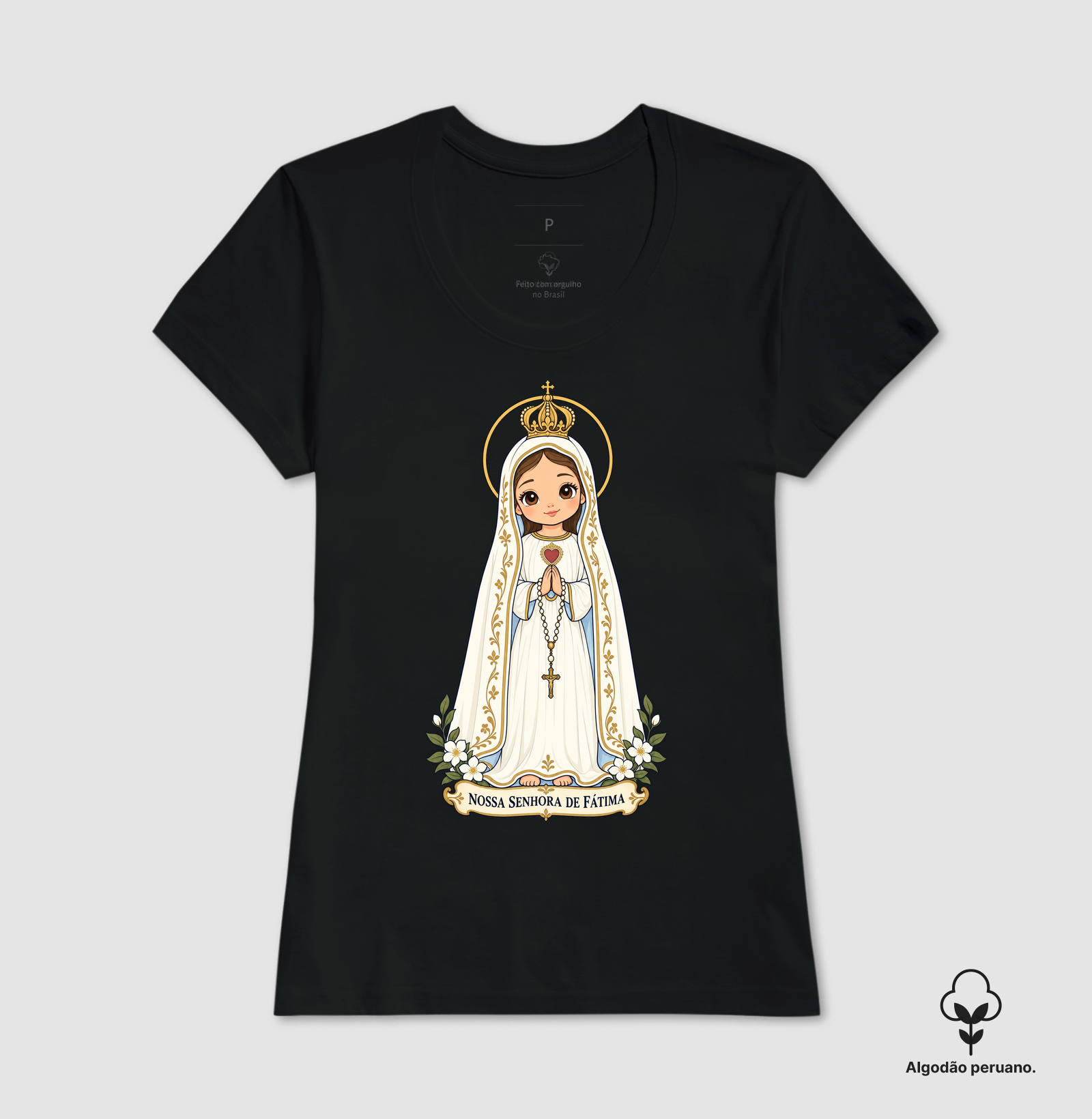 Nossa senhora e Fátima estilo chibi - Imagem 2