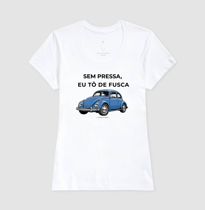 Sem pressa, eu tô de fusca - Azul médio acinzentado - Imagem 5