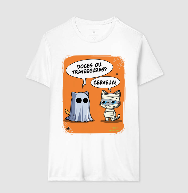 Camiseta Gato Sincero Halloween - Imagem 4