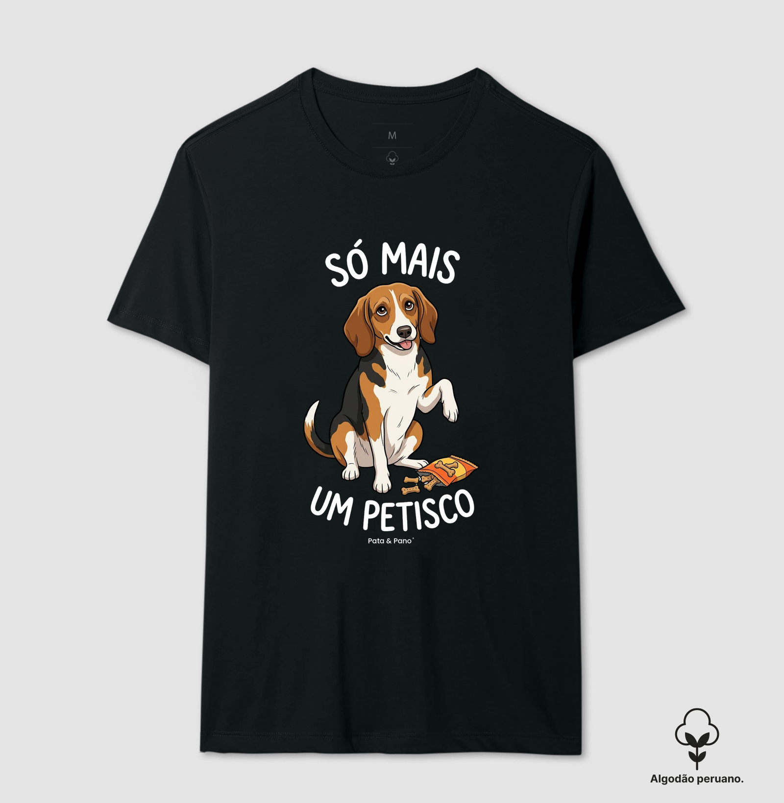 CAMISETA ALGODÃO PERUANO BEAGLE PETISCO - Imagem 2
