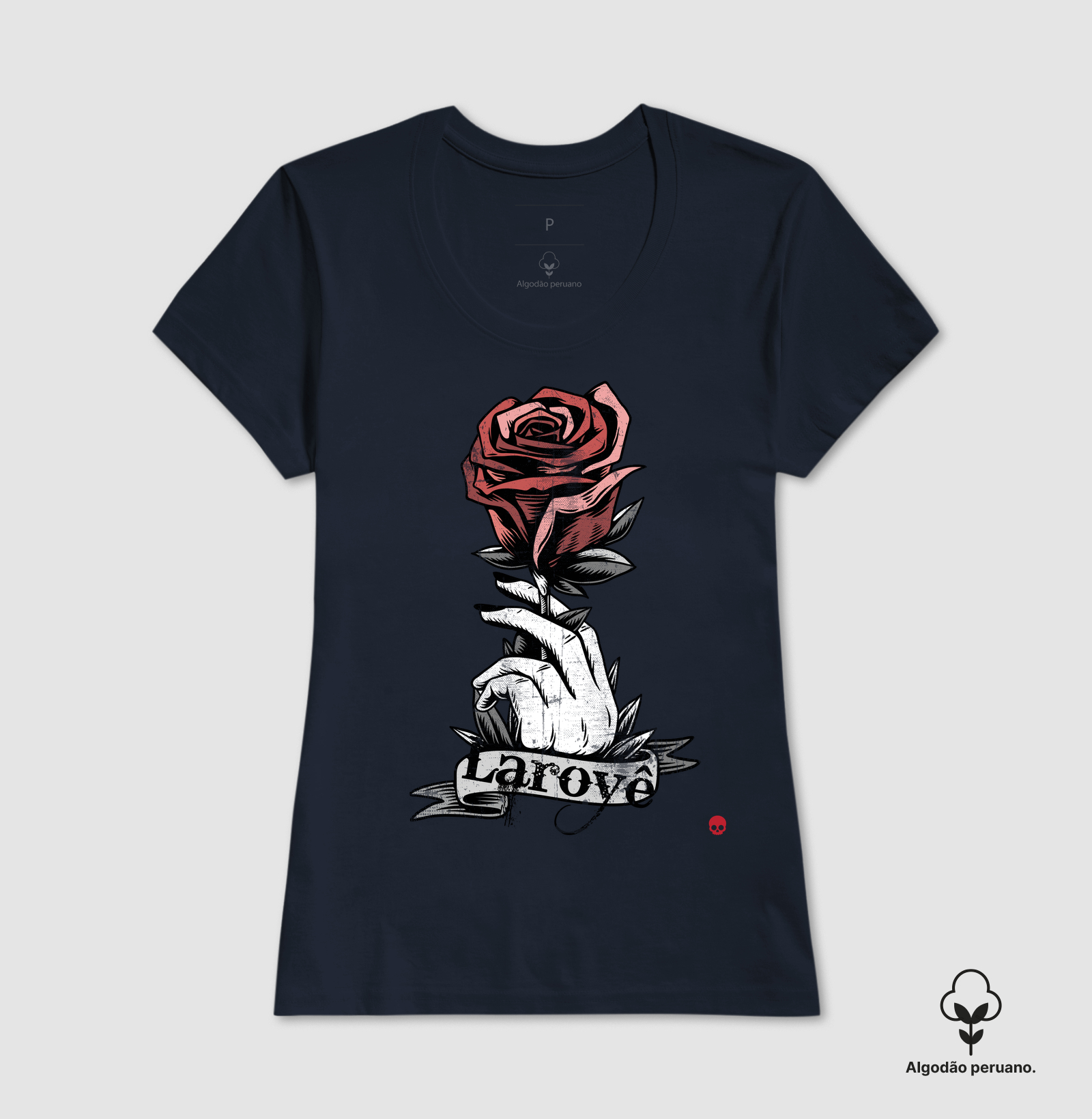 Camiseta Umbanda Laroyê Pombogira - Em Algodão Peruano - Imagem 2