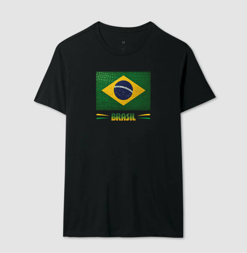 Camiseta Bandeira do BR estilizada (Masculina e Feminina) - Imagem 5