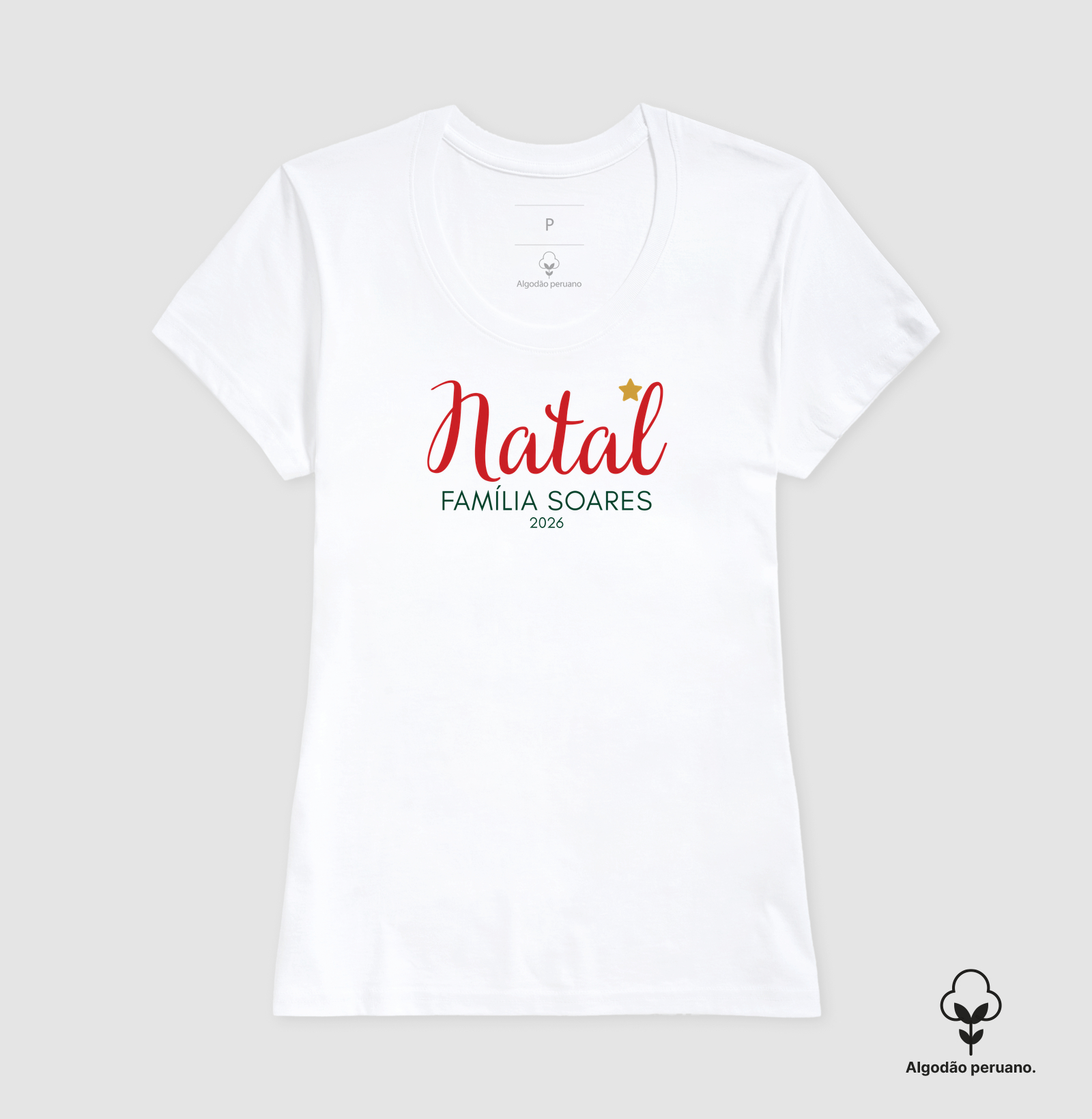 Natal - Família Soares - 2026 (algodão peruano) - Imagem 2