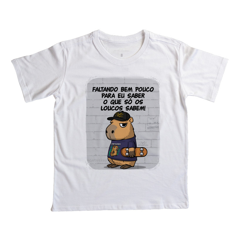 Camiseta Capivara só os loucos - Imagem 2