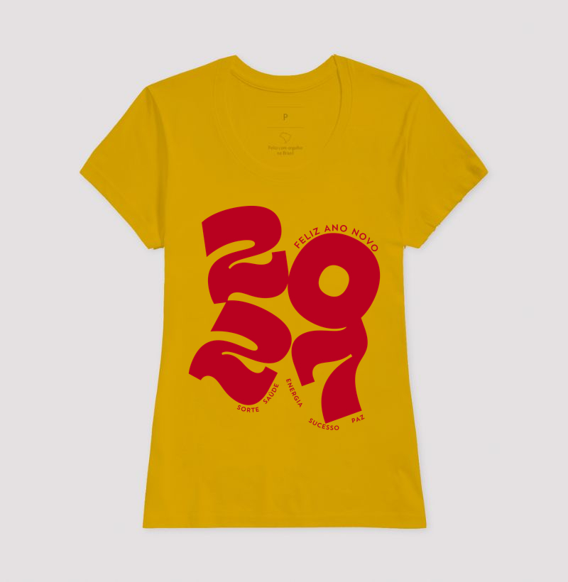 Camiseta 2027 Boas Energias – Feliz Ano Novo - Imagem 15