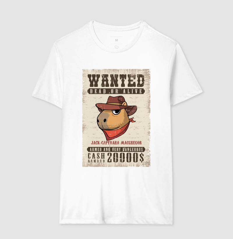 Camiseta Wanted Capivara - Imagem 4