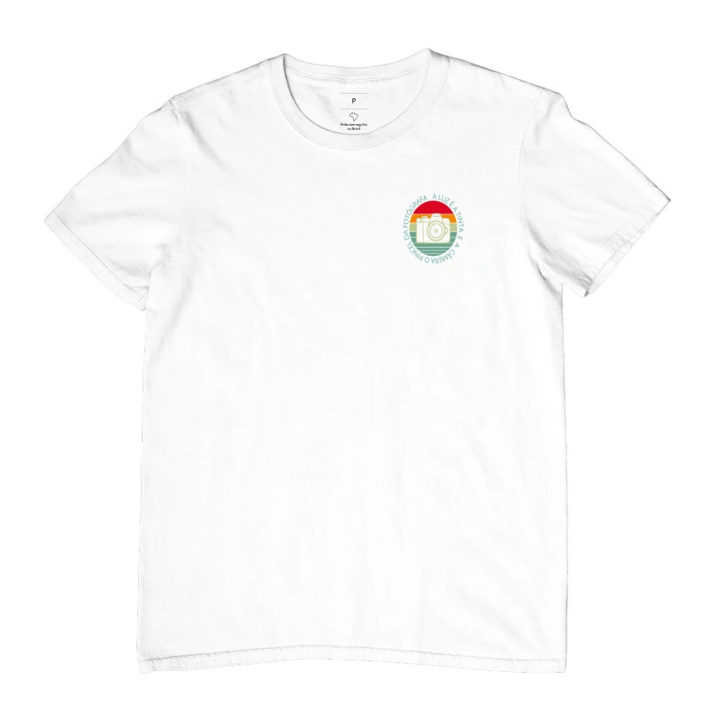 Camiseta feminina a luz é a tinta  - Imagem 4