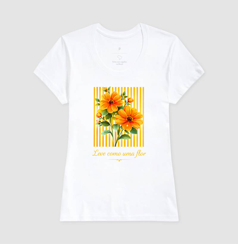 Camiseta Leve como uma flor  - Imagem 5