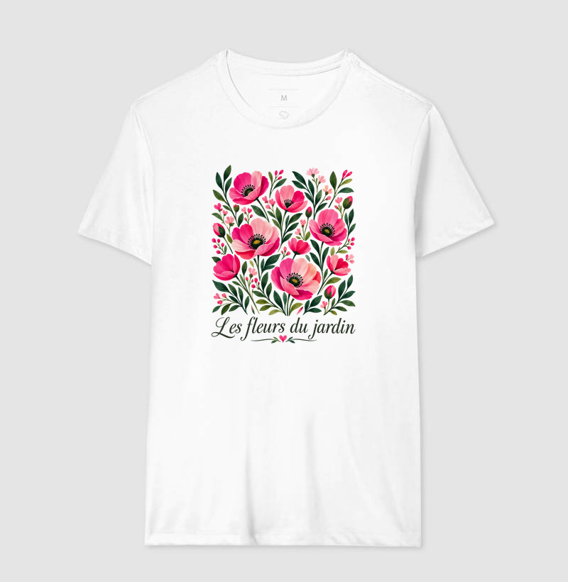 Camiseta Les fleurs du jardin - Imagem 4