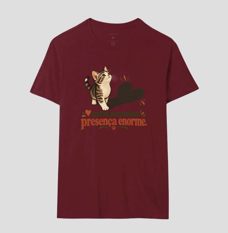 Camiseta Gato "patas pequenas, presença enorme" | Pelo & Pano - Imagem 18