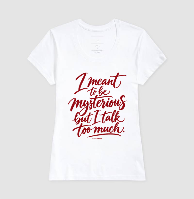 Camiseta Meant to Be Mysterious - Imagem 5