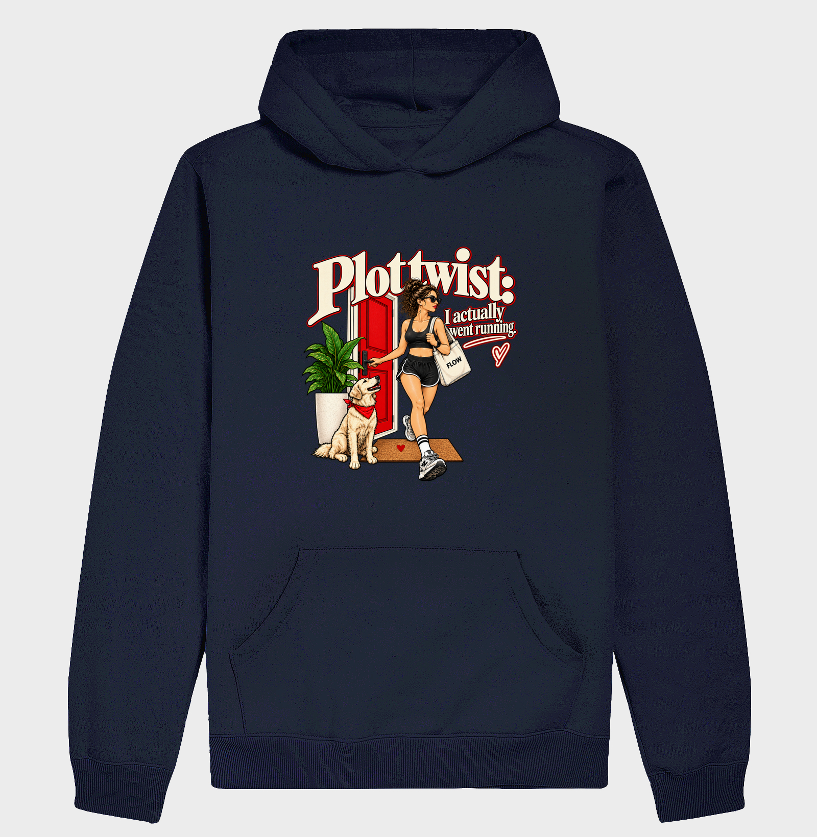Hoodie Moletom Corrida - Plot Twist: I Actually Went Running - Imagem 4