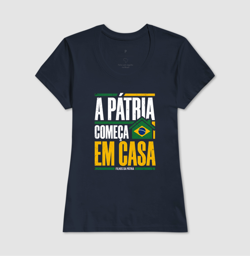 Camiseta Patria Comeca em Casa | Familia - Imagem 6