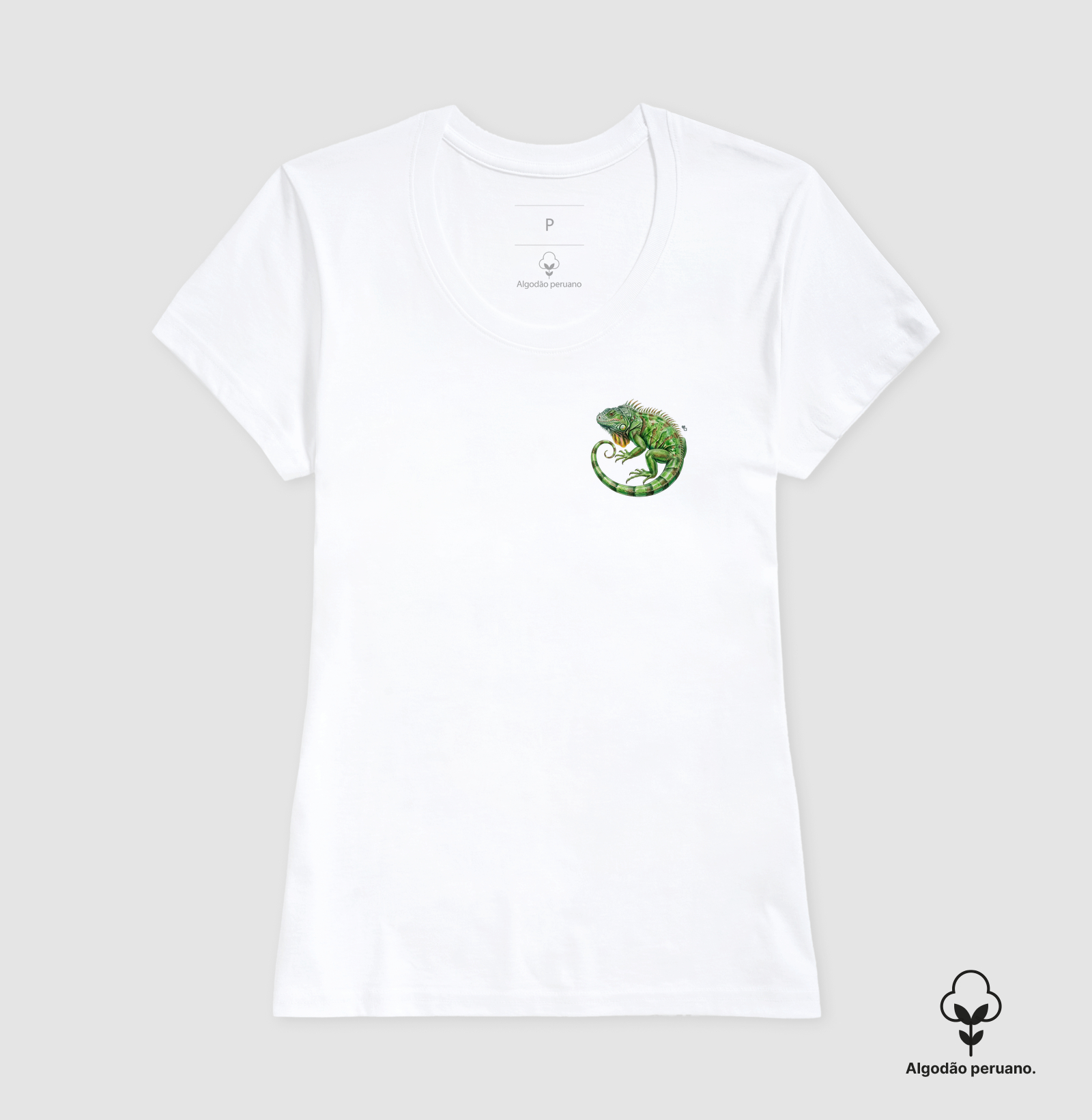 Répteis - Mini - Iguana Verde - Algodão Peruano - Imagem 7