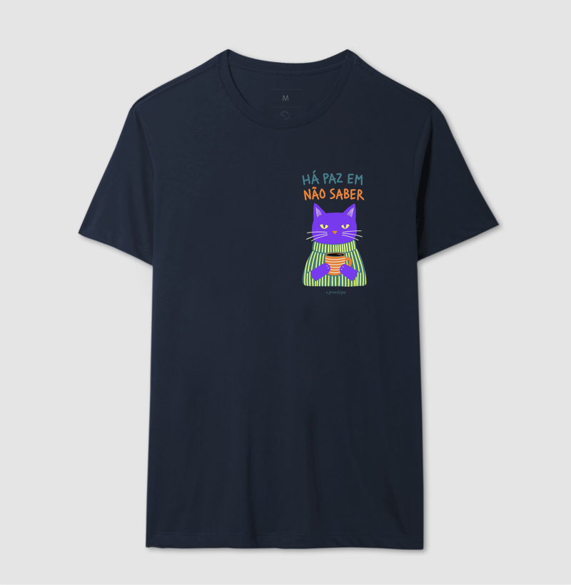 Camiseta Há Paz em Não Saber (estampa P) - Imagem 6