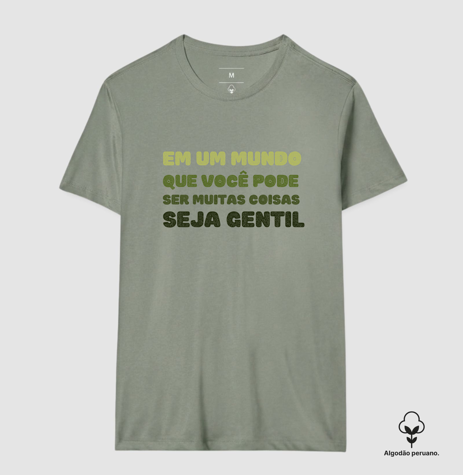 Camiseta Premium Algodão Peruano Orgânico | Seja Gentil - Imagem 6