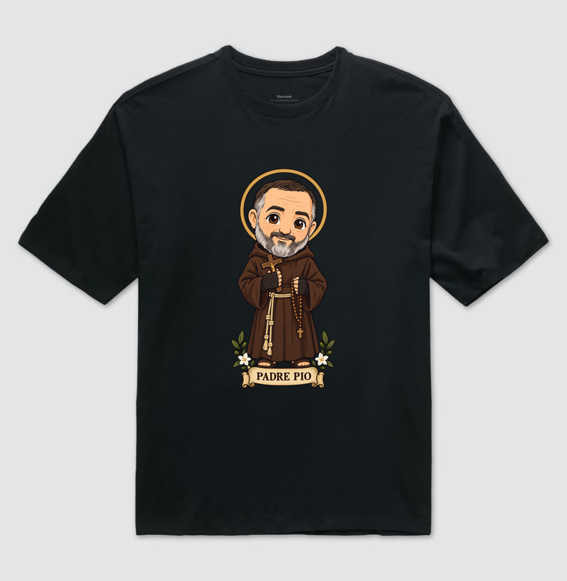 Padre Pio estilo chibi - Imagem 2