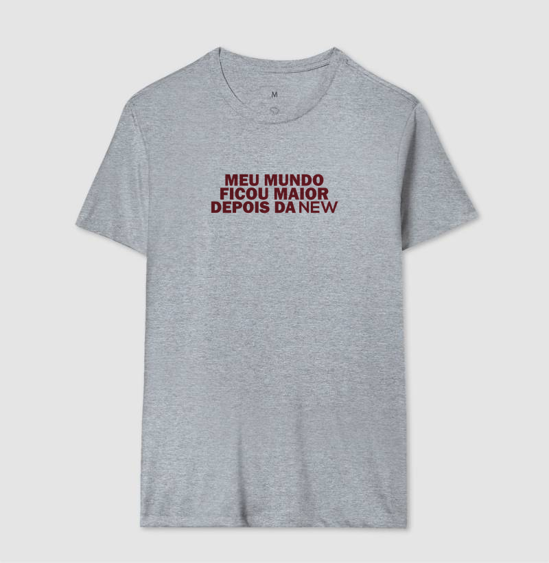 Camiseta Meu Mundo Ficou Maior Depois da NEW - Imagem 8