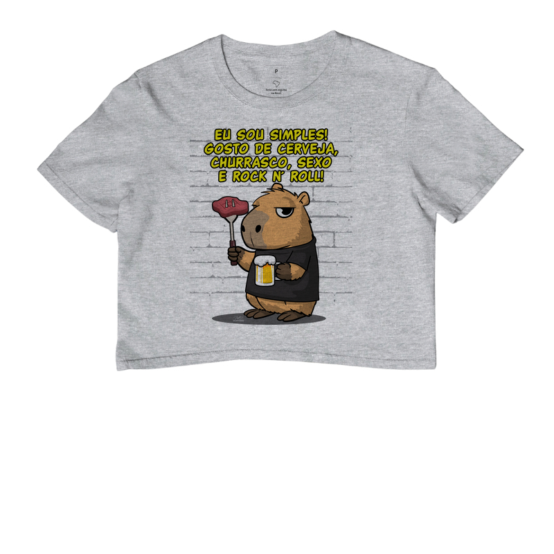 Camiseta Capivara rock simples - Imagem 6