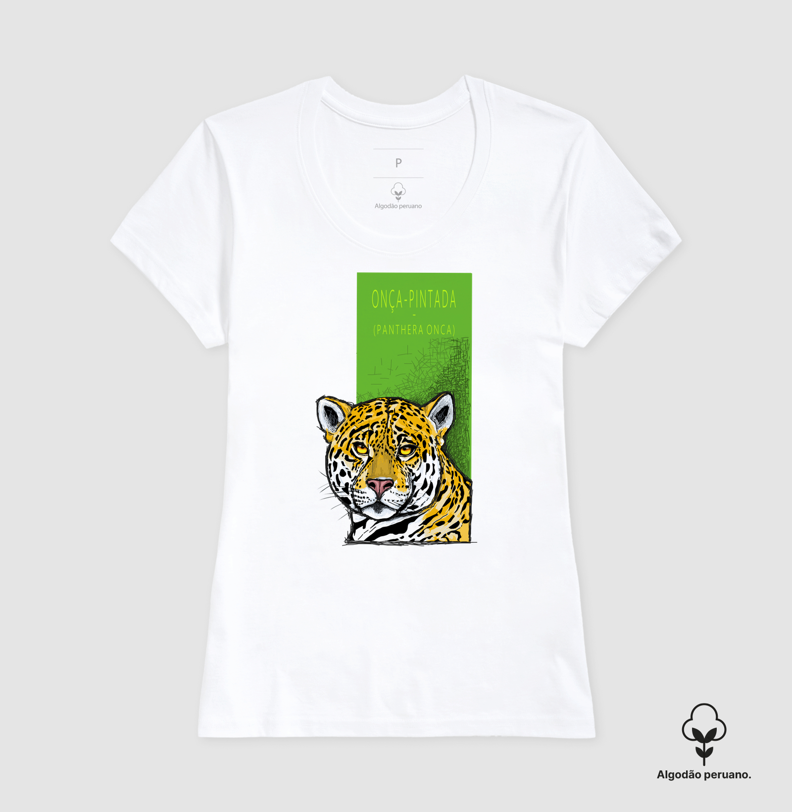 Camiseta Algodão Peruano Onça-Pintada - Imagem 5