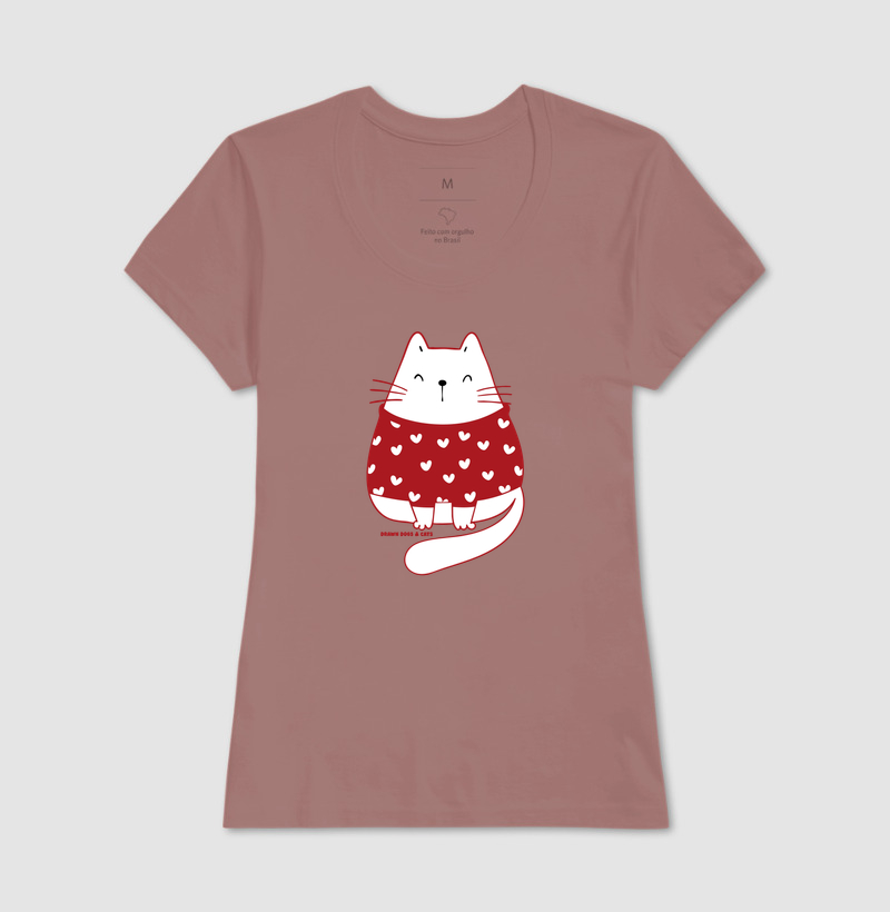 Gata branca de suéter vermelho - Imagem 18