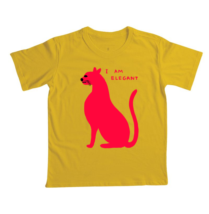 Camiseta Infantil Branca Gatinho I Am Elegant  - Imagem 6