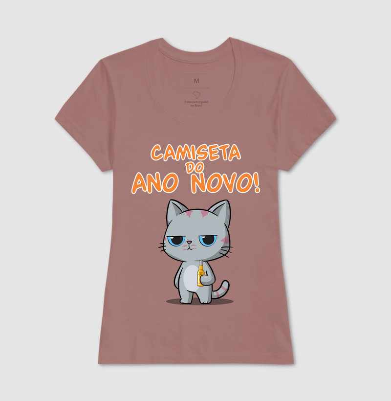 Camiseta Gato Sincero Ano Novo - Imagem 17