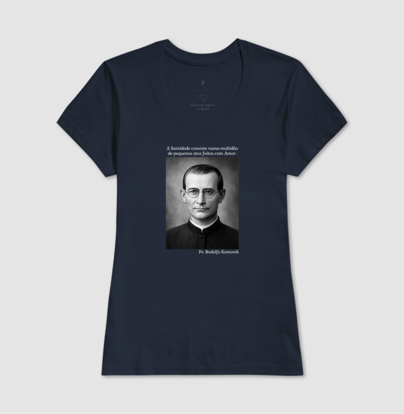 Camiseta Pe. Rodolfo Komorek (Preto e Branco) - Imagem 7