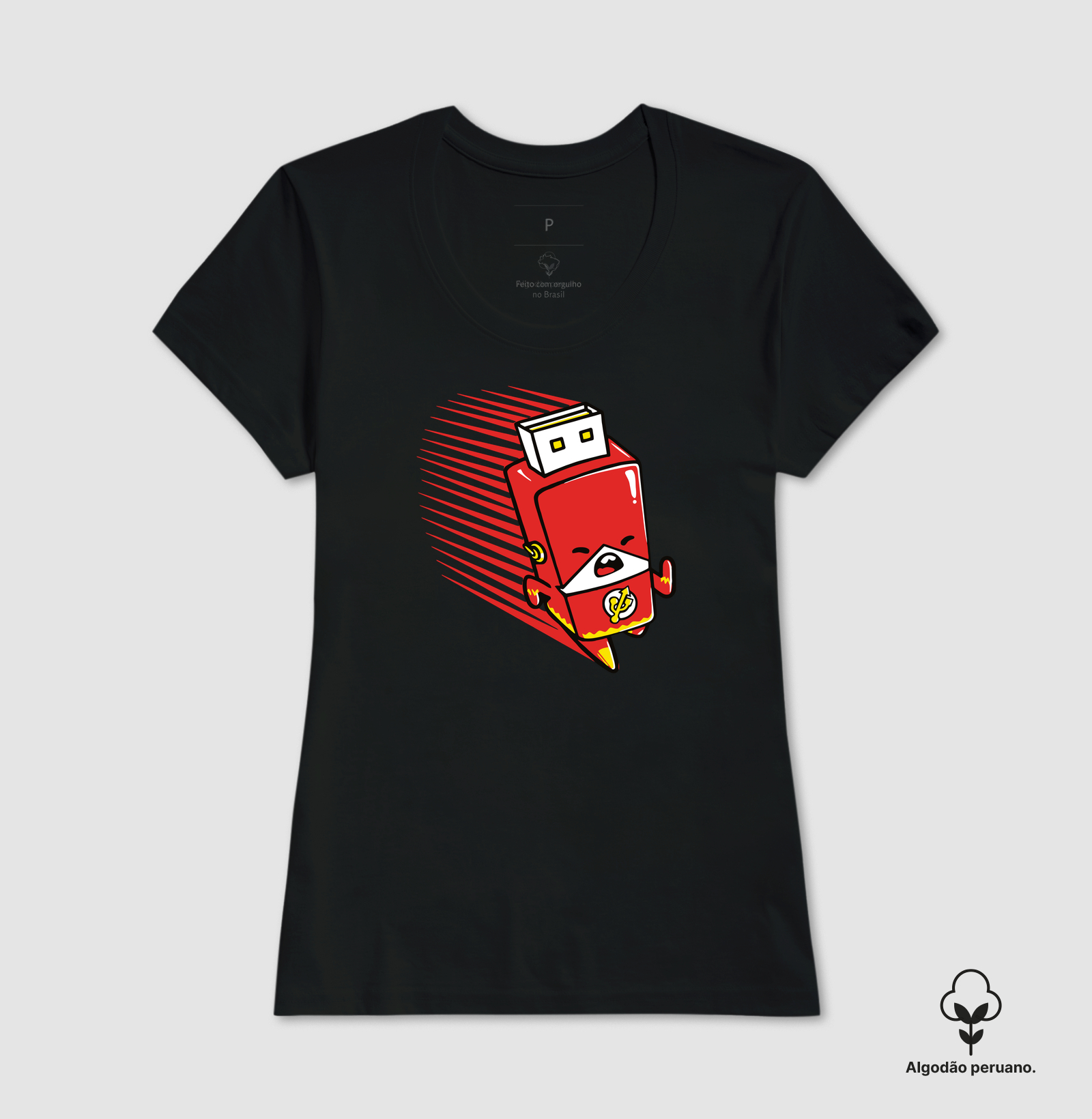 Camiseta Algodão Peruano Flash-Drive - Imagem 6