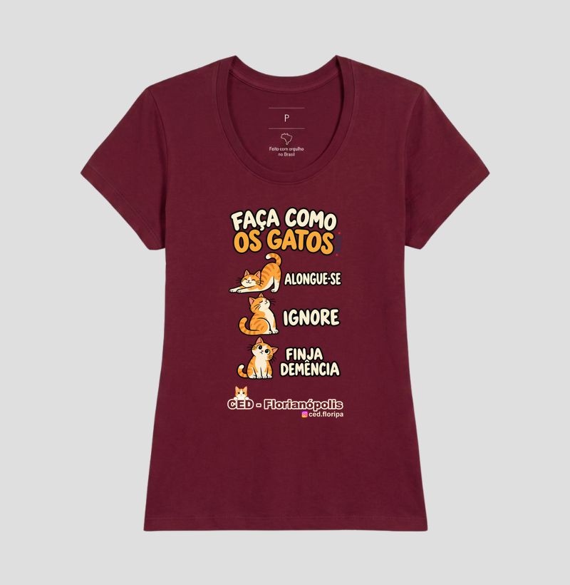 Camiseta Faça Como os Gatos - Imagem 13